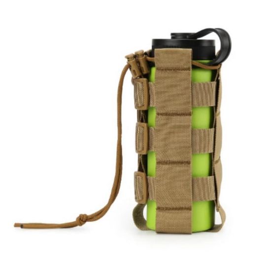 Sac à Bouteille D'Eau Pochette Détection Métal 9.1x3.5x7.5 Pouces - Nylon Rétractable Multifonction, Fixation Vélo Cyclisme Extérieur