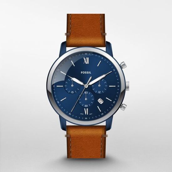 Montre Fossil Homme Bracelet Cuir Marron Montre Homme Fossil FS5963