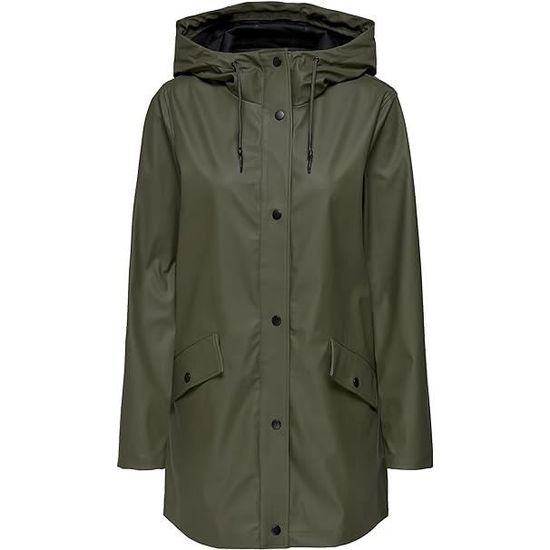 Veste de Pluie Femmes Manteau Impermeable a Capuche Coupe Vent Leger Blouson Anti pluie a Zippee pour Randonnee Camping Vert Cdiscount Pret a Porter