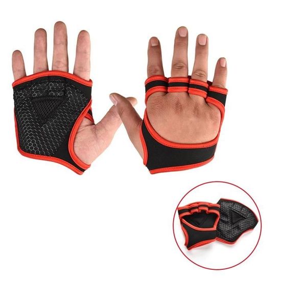 Pack fitness,gants antidérapants pour hommes,1 paire,Protection du poignet,levage de poids