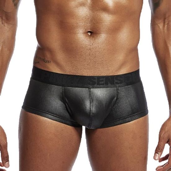 Sous v tements pour hommes Boxer pour hommes Slips en cuir