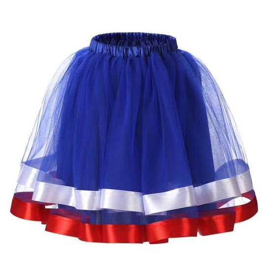 Jupe Jupon Tutu Pour Femme - Crinoline Pour Robe De Mariée, Cosplay, Lolita - Taille élastique 50-95 Cm