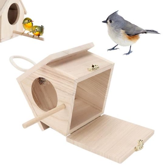 Ruche Oiseau 6,5 Pouces En Fer Forgé Suspendu D'Oiseau ExtéRieur