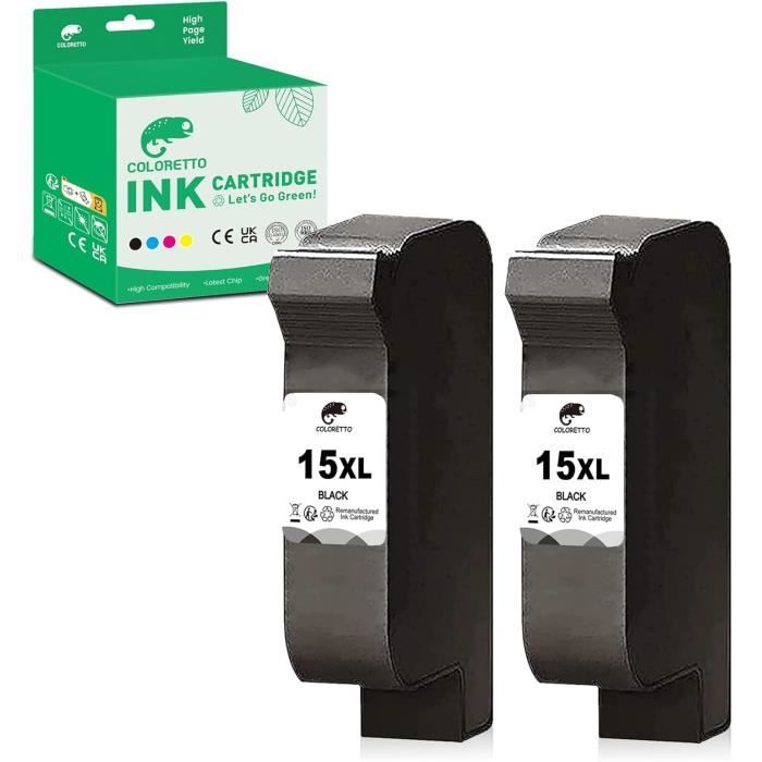 2x Austausch Tintenpatronen Für HP DeskJet 840 C 15XL 17XL Tinte - Eco