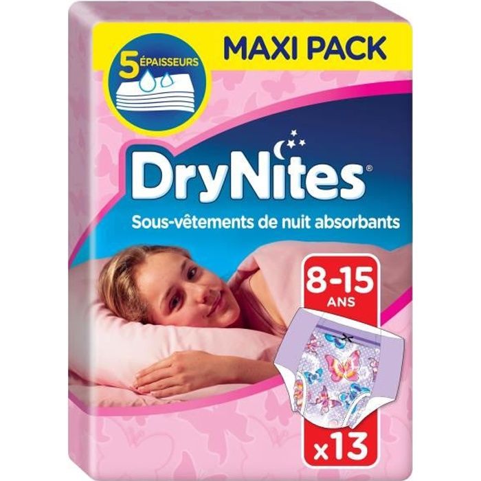 Couches Culottes Drynites Fille 8-15 Ans ( 27-57 Kg) x13