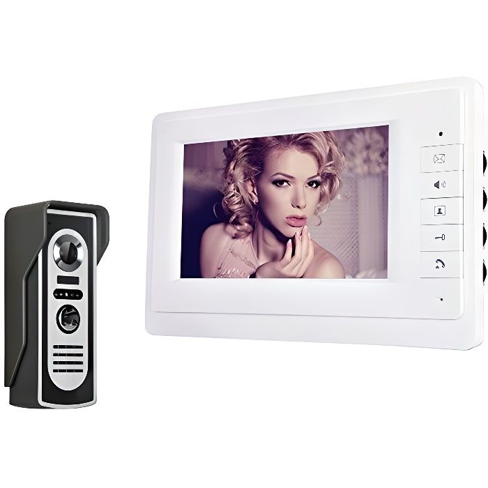 7 -TFT Color Video Door Phone Kit système Intercom Sonnette IR Caméra Portier Moniteur Président Bell porte Intercom