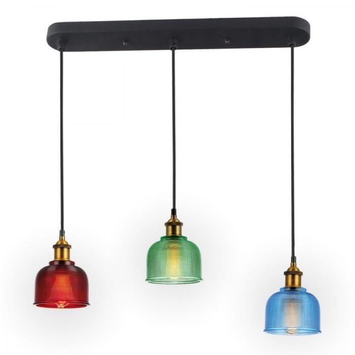 SUSPENSION KLEUR 3 LUMIÈRES 63 cm Multicolor
