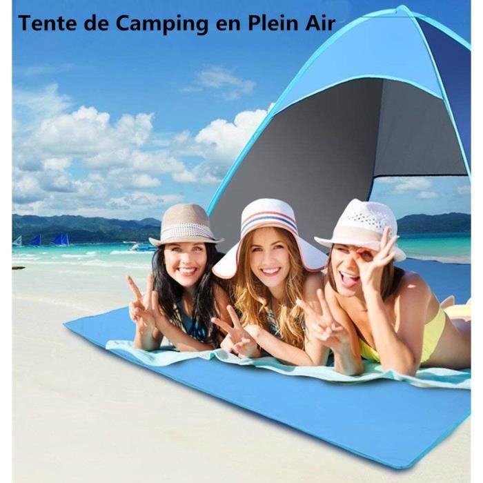 Neuf Portable Tente de plage extérieur anti UV Plage Abat-jour Tente Abri Soleil, Pour Pique-Nique De PêChe De Camping