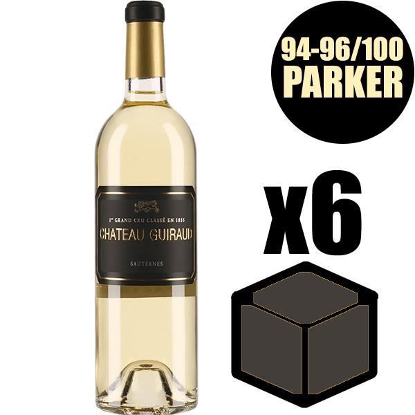 X6 Château Guiraud 2015 75 cl AOC Sauternes 1er Cru Classé Vin Blanc Vin Liquoreux