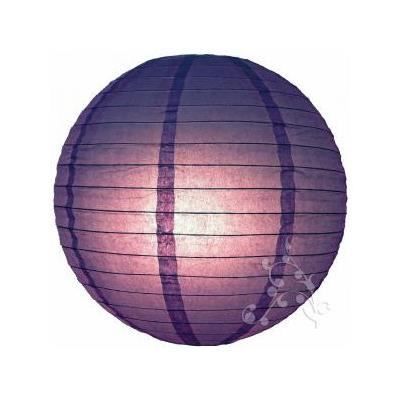 Lampion boule chinoise violet 8 ou 10cm