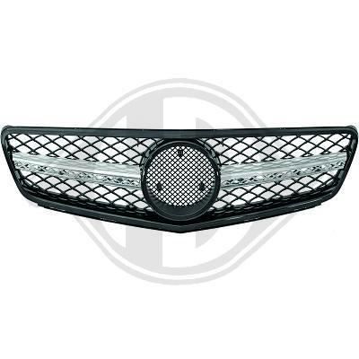 1672741 , Grille de calandre noir brillant - chrome Sport optik pour MERCEDES Classe C de type W204 de 2011 a 2014.