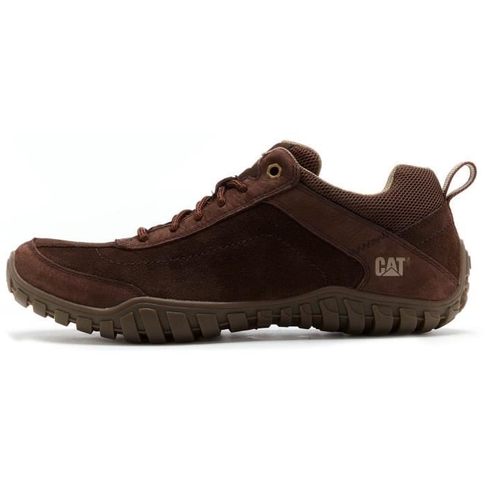 Caterpillar Basket basse Toile Homme Marron
