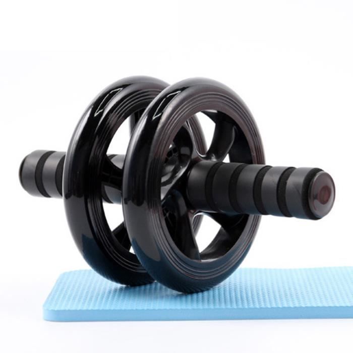 DAMILY® Roue abdominale AB Roller Roue de fitness Équipement de fitness à domicile Pour le fitness et l'entraînement musculaire