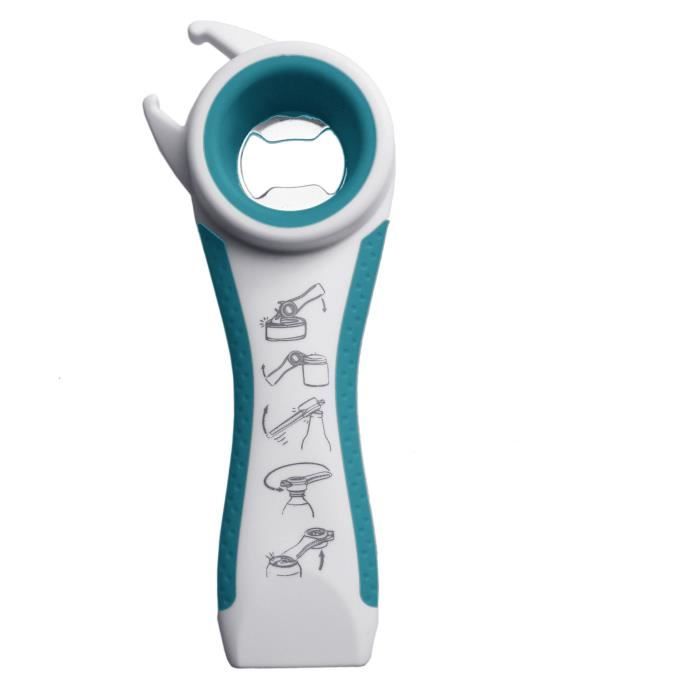 Ouvre-tout NOVOLIFE All-in-one Life NL-40100 - Ergonomique et poignée antidérapante - 5 en 1 - 14 x 5,5 x 3 cm - Poids 60 g