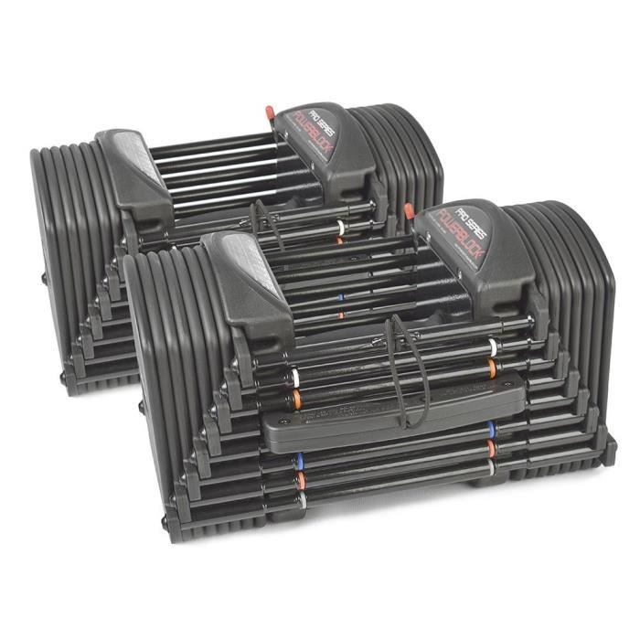 Haltères Uréthane réglable 1 à 23 kg - Powerblock PRO Set 50