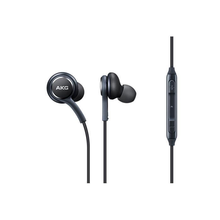 Ecoteurs Original Samsung AKG Harman Kardon EO-IG955 pour Galaxy S8, S8+, Noir, Bulk