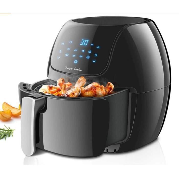 Taylor Swoden Sunbeam - Friteuse à air chaud XL. 1800W, grande capacité de 6L. Écran tactile LED, 8 programmes, maintien au chaud.