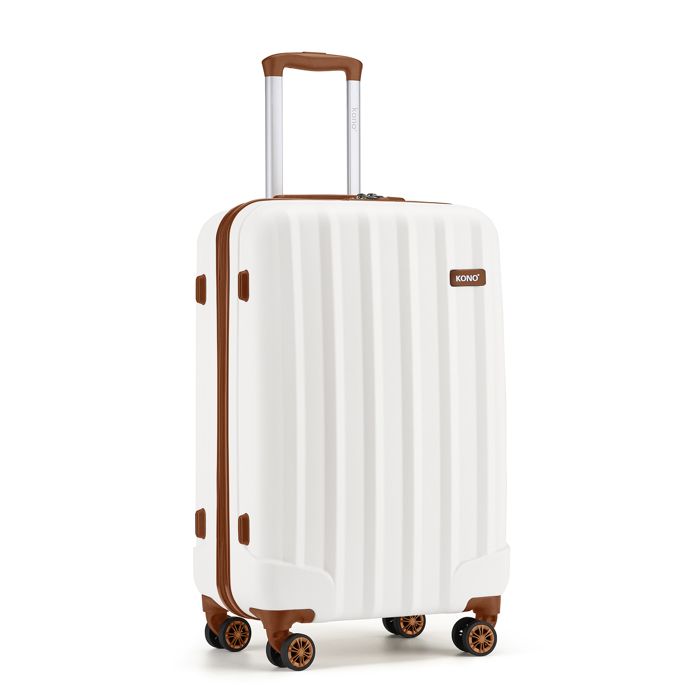 KONO Valise rigide robuste en ABS + PC avec 4 roues et