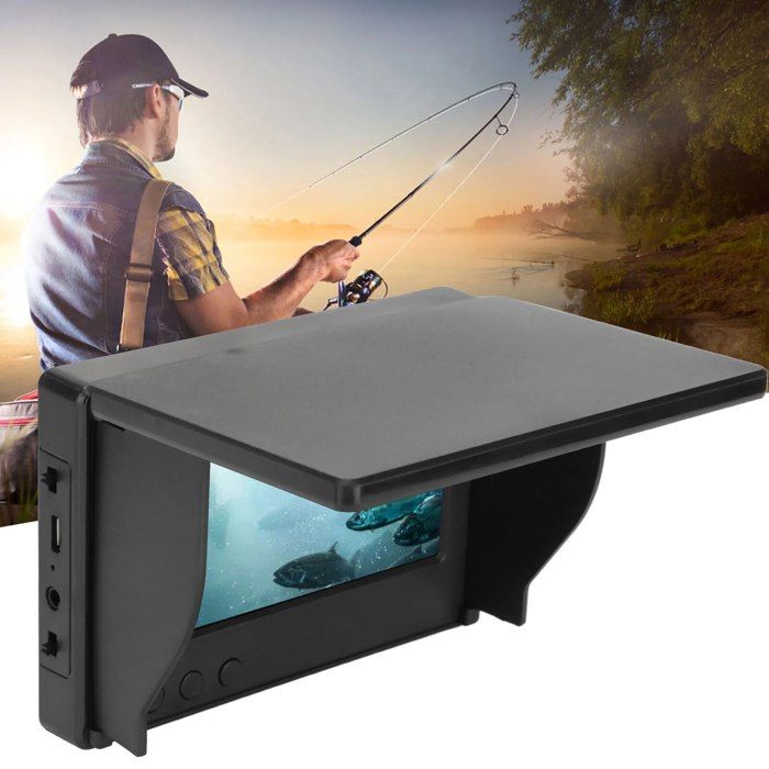 Acheter Caméra de pêche sous-marine Portable, étanche 720P, détecteur de poisson, avec écran LCD de 4.3 pouces, pour