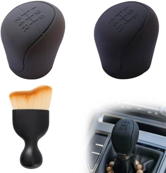 Couvercle Silicone Levier De Vitesse Et Frein à Main TUKNN - Noir Antidérapant