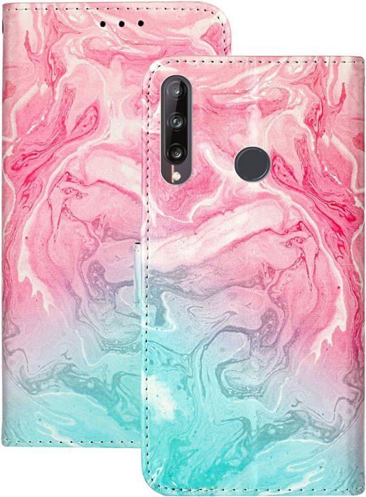 Étui Portefeuille Fleuri Avec Support En Cuir Pour Huawei - Multifonction, Neuf