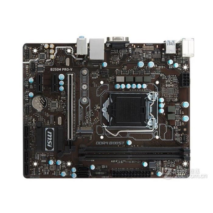 Carte mère MSI B250M PRO-V Intel B250 LGA 1151 2xDDR4 SDRAM 32 Go Micro ATX - Msi