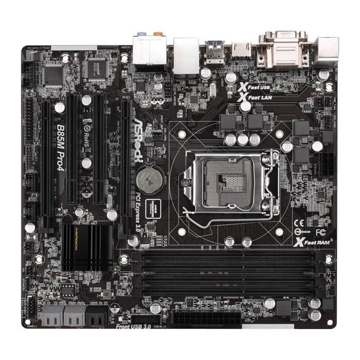 Carte mère ASRock B85M Pro4 Intel B85 LGA 1150 4xDDR3 32GB Micro ATX - Asrock