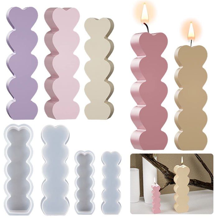 Moule Silicone Fleur 3D Pour Bougies, Chocolat, Savon - Qualité Alimentaire, Réutilisable, Forme Pivoine