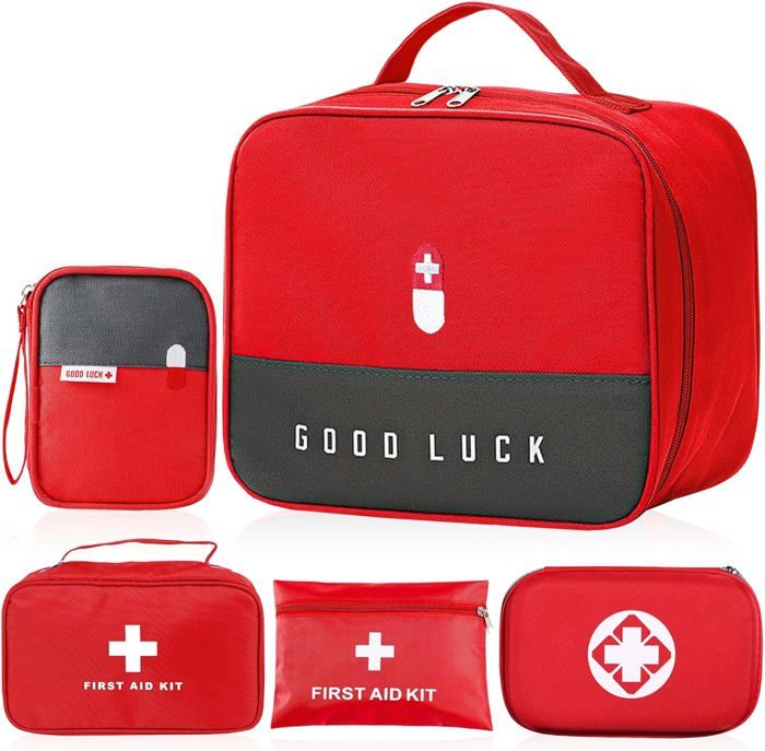 Trousse De Secours Vide Étanche - Sac Médical Portable Grande Capacité 25x13.5x20cm | Rangement Maison Voyage