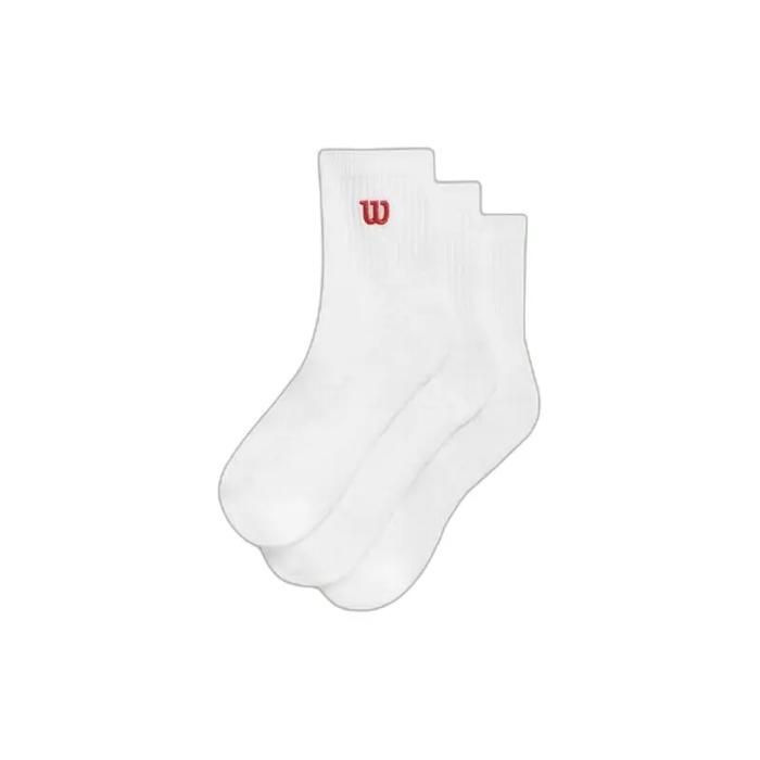 Chaussettes Wilson U Quarter (x3) - bright white/ black Chaussettes Wilson U Quarter (x3) - bright white/ black