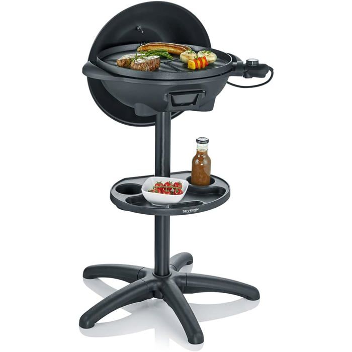 Stagecaptain EBBQ-2000 Barbecue Électrique 3 En 1 - Multi-usages Intérieur Extérieur Avec Plaque Et Grille