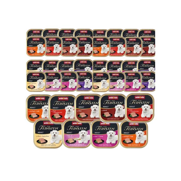 Comparer les prix de Nourriture pour chien ANIMONDA Vom Feinsten Classic ADULT Mix of Flavors 42 x 150 g