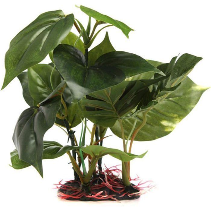 Plante daquarium artificielle - YYV - Vert - Plastique durable - Aspect réaliste YYV