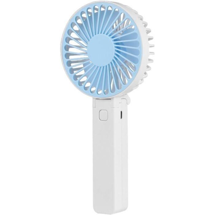 Mini ventilateur de poche - JIANGZHA - Rechargeable - Pliable - Portable - Bleu - Jiangzha
