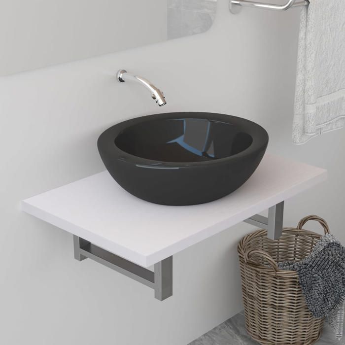 Meuble de salle de bain - armoire de sol - Meuble de rangement et détagère Blanc 60x40x16 3 cm - 60x40x16 3 cm fr_70664742