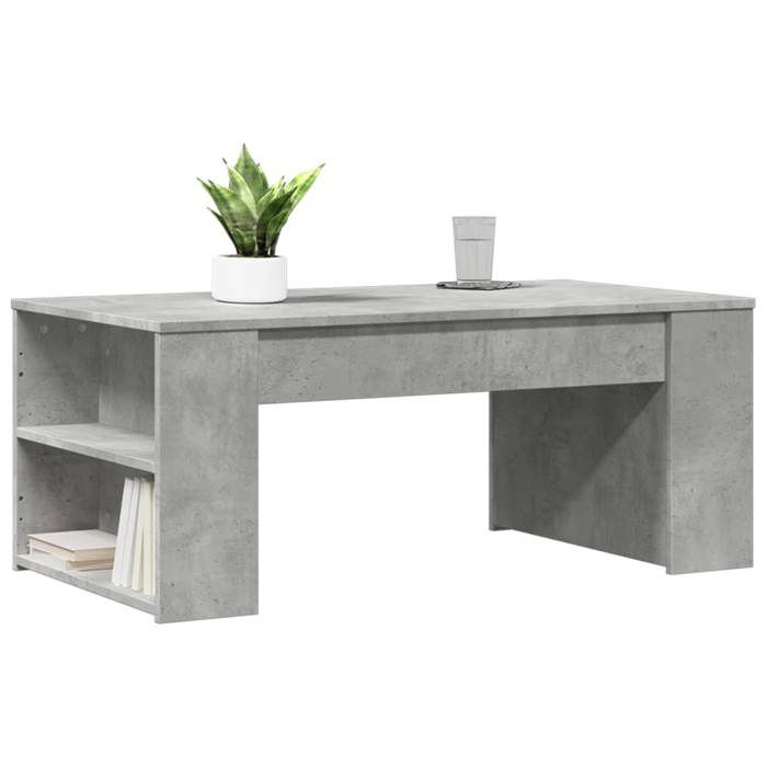 Table basse - Plusieurs Niveaux - Gris béton - 102x5 - MODERNE Table basse - Gris béton - 102x55x42 cm bois dingénierie 26869
