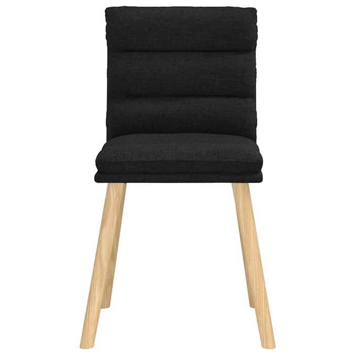 ShieldPro®Lot de 4 Chaises à manger Scandinaves - CLOUD - Meuble de Cuisine - 4 Personnes - noir tissu 1812328