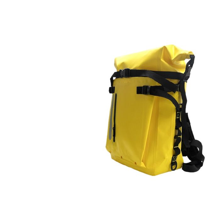 Jaune Sac à dos étanche 30L pour camping randonnée plongée plage voyage pêche outdoor sac imperméable sac de rangement