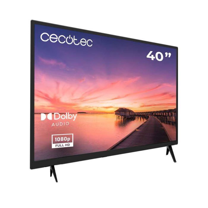 Smart TV LED 40 Pouces avec résolution Full HD Television 0 série 0040. Système Dolby Tuner DVB_T T2 C S S2 Haut parleurs 16W