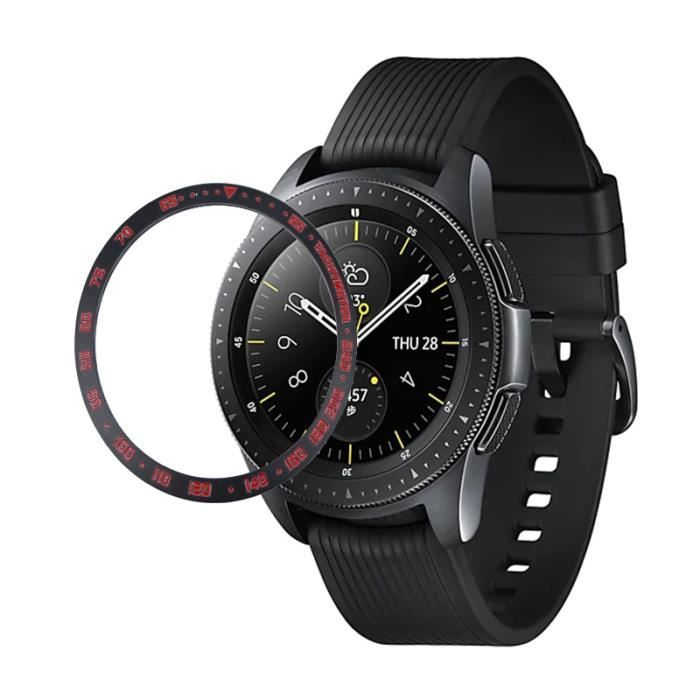 Montre Galaxy Rouge 42mm Coque de Protection d cran en M tal et