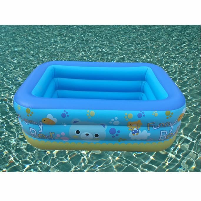 Pataugeoire Piscine Gonflable Enfant Bebe Rectangulaire 150x100x50cm 3 Couches Aire De Jeux Aquatique Durable Pataugeoire Achat Vente Pataugeoire Cdiscount