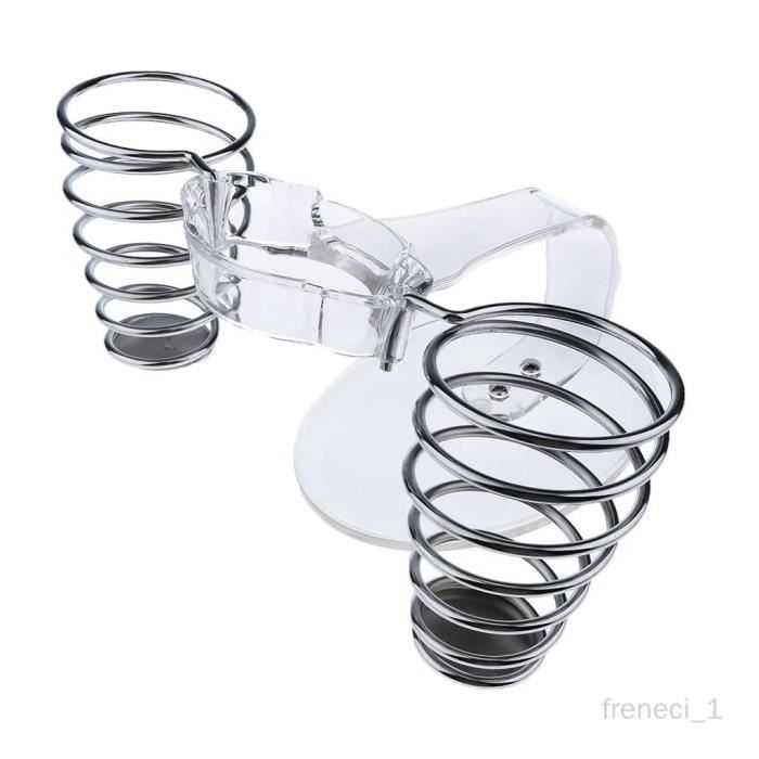Support Murale Pour Sèche-Cheveux Et Lisseur En Aluminium - Rangement Salle De Bain Sans Perçage