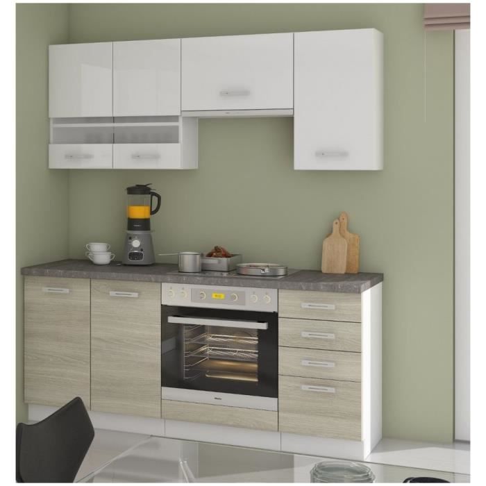 Cuisine Complete Latte 180 Cm 6 Elements Achat Vente Cuisine