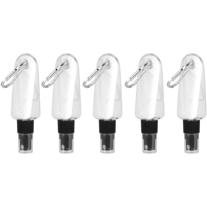 5 Flacons En Verre Transparent 30 Ml Avec Bouchons - Idéaux échantillons, Cosmétiques, Huiles Essentielles