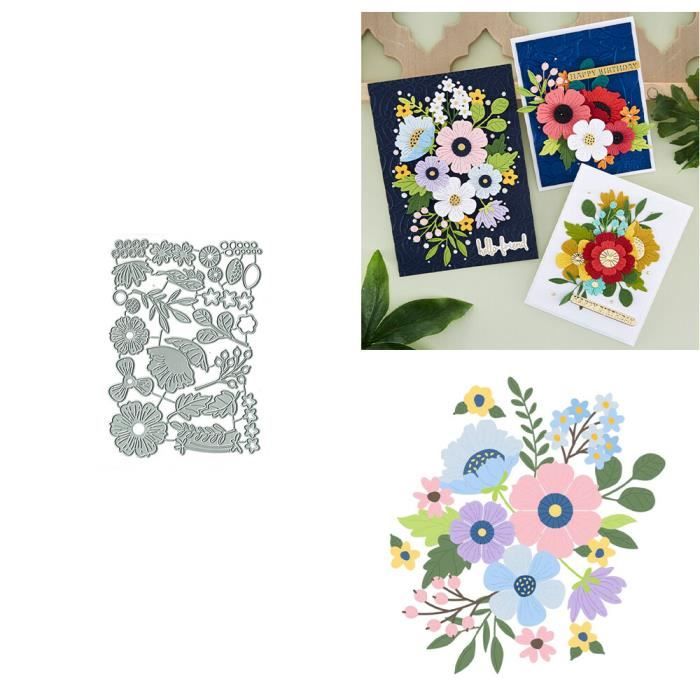 Matrice De Découpe En Métal Forme Fleur - Pour Scrapbooking, Cartes, Albums, Travaux Manuels