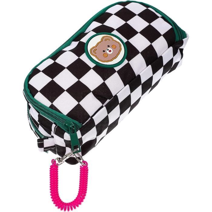SUC-Pochette à glissière en silicone pour crayons Pochette à crayons en