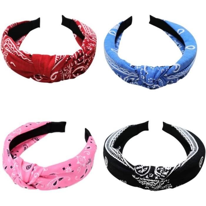 Serre-tête Bandana 100% Coton Extensible - Bandeau Réglable Femme/homme, Protection Solaire, Style Boho Ou Sport