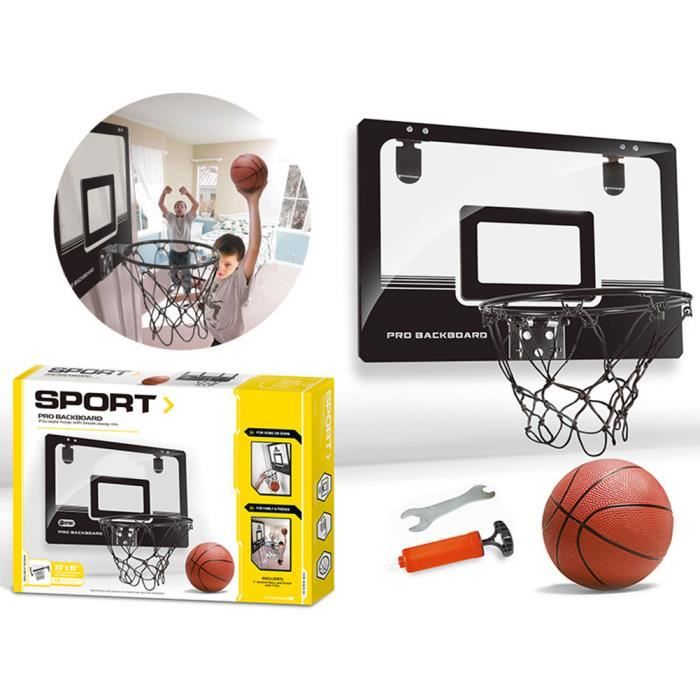 Cerceau Panier Basket Ball support de basket-ball d'intérieur portable kit  de panneau de basket pour enfants adultes Noir - Cdiscount Sport