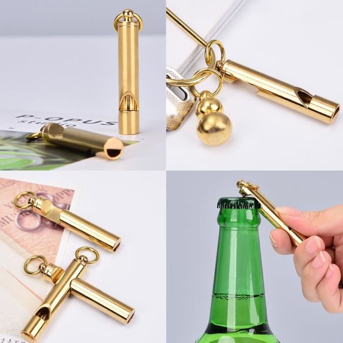 Décapsuleur ouvre bouteille tire bouchon porte clés acier inoxydable