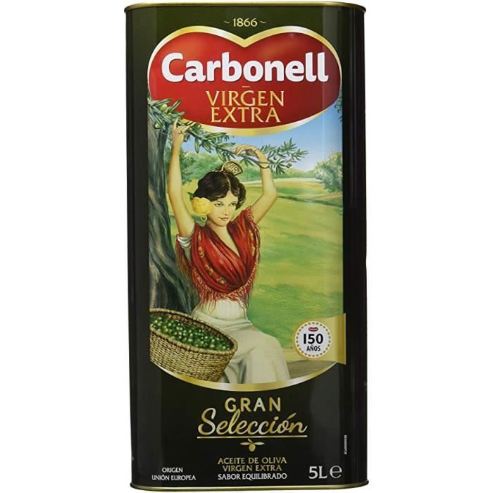Huile D Olive Vierge Extra Carbonell Bidon 5 Litres Gout Equilibre Achat Vente Huile Huile D Olive Vierge Extra Cdiscount